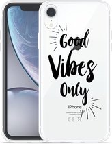 Geschikt voor Apple iPhone Xr Hoesje Good Vibes - Designed by Cazy