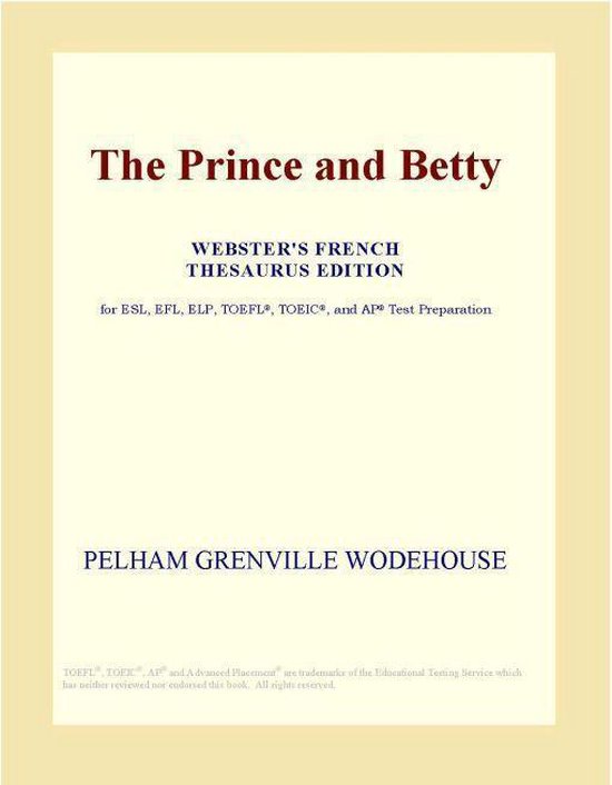 The Prince and Betty (ster's French Thesaurus Edition) (ebook), Icon