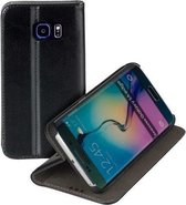 Stand case Zwart Book Style Flip case Telefoonhoesje Samsung Galaxy S6 Edge