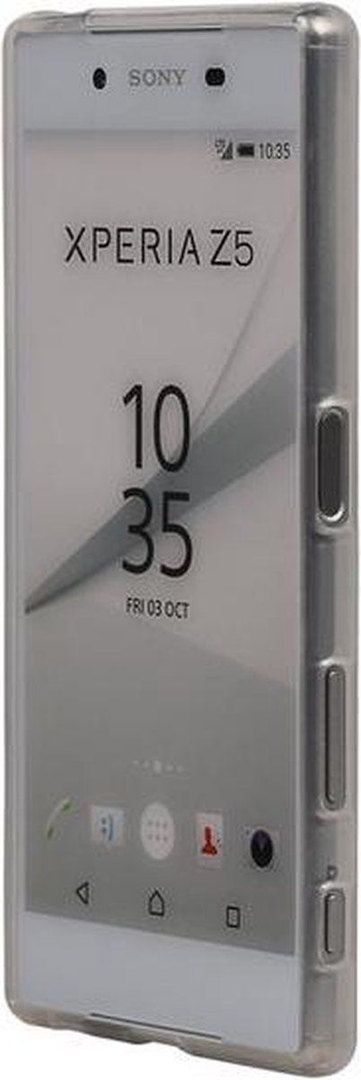 Sony Xperia Z5 E6653 / E6603 TPU Hoesje Transparant Wit
