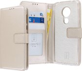 Motorola Moto G7 Power Bookcase hoesje - CaseBoutique - Effen Goud - Kunstleer