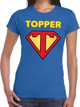 Toppers Super Topper t-shirt dames blauw  / Blauw Super Topper  shirt dames XXL
