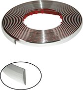 Chromen sierstrips 8 meter lang 12mm breed