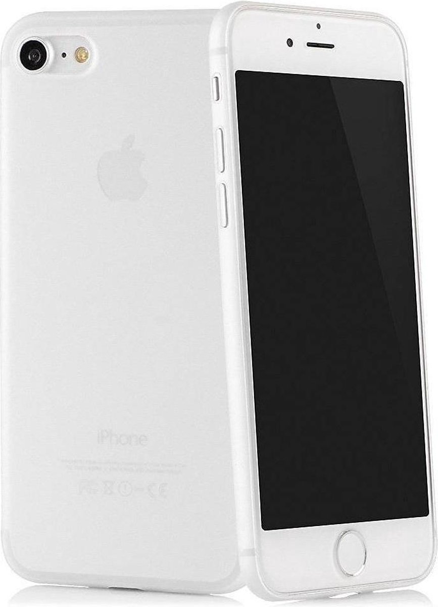 Transparant Mat Wit TPU Case Backcover Hoesje voor de iPhone 8