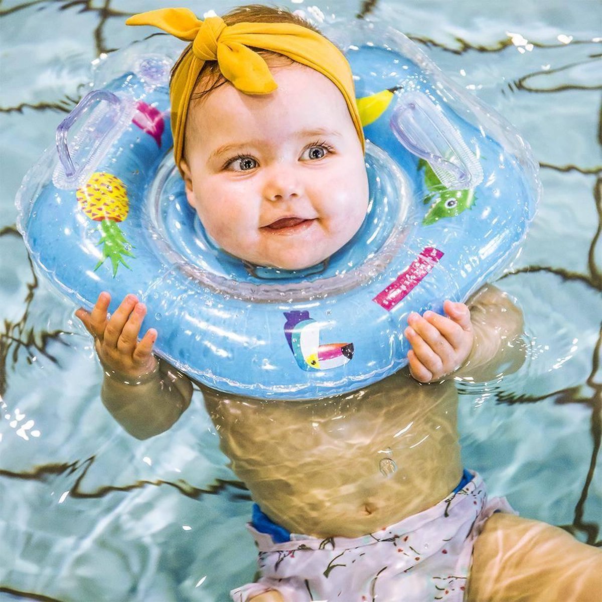 Swim Essentials Baby Swimmer Zwemring Voor Om De Nek Blauw