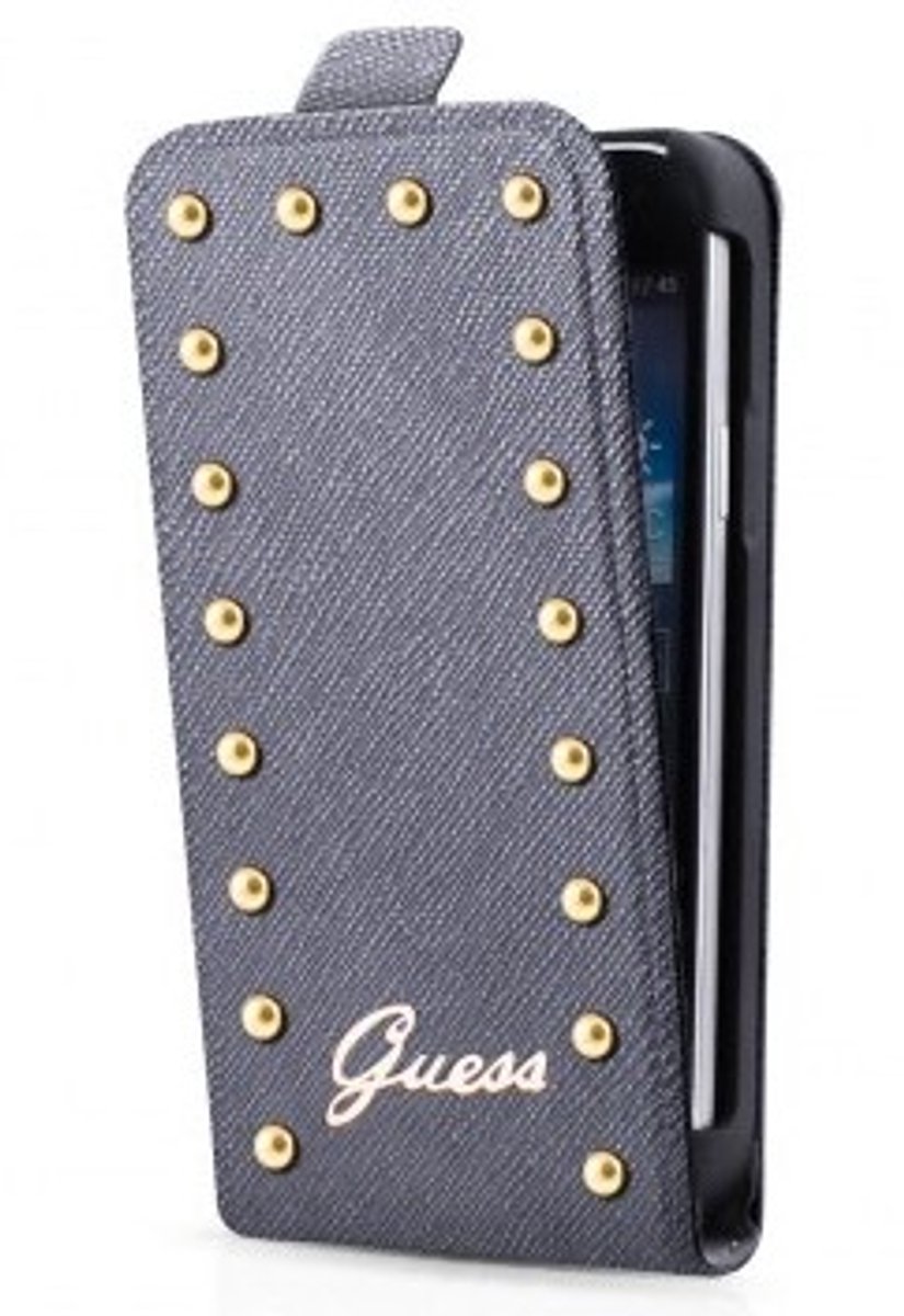 Guess - Studded Flip Case - Samsung Galaxy S4 - zilver