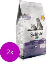 Schesir Cat Dry Senior Kip - Kattenvoer - 2 x 1.5 kg