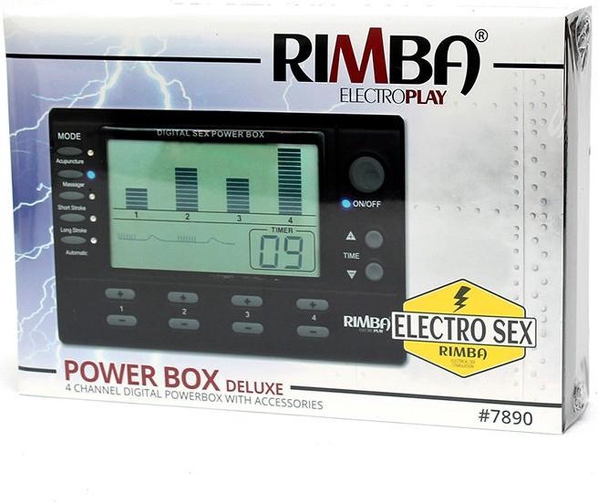 Rimba Electro Play Rimba Electro Sex 4 Kanaals Electro Sex Power Box Met Lcd Display 0219