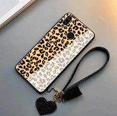 Trendy Leopard/Tijger hoge kwaliteit schokbestendige krasbestendige glazen backcover ( Huawei Nova 3 + P20 Lite 2018 )