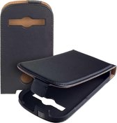 Lelycase Zwart Eco Leather Flip Case Samsung Galaxy XCover 2
