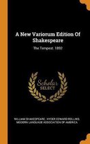 A New Variorum Edition of Shakespeare