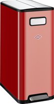 Wesco Big Double Master Prullenbak - 2x20 liter - rood