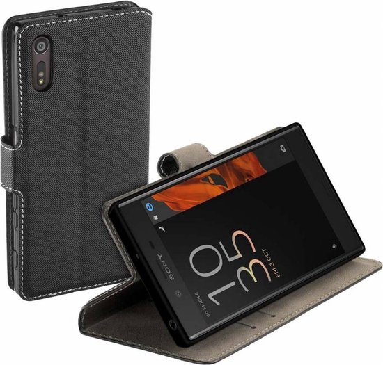 HC zwart bookcase voor Sony Xperia XZ tpu wallet case Telefoonhoesje |  bol.com