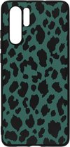 Design Backcover Color Huawei P30 Pro hoesje - Panter Groen