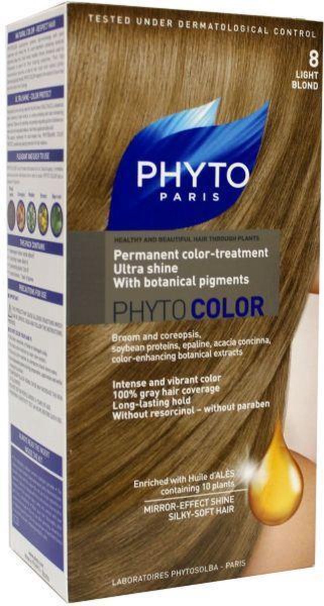 Phytocolor Haarkleuring - 8 Licht Blond