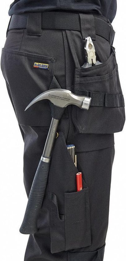 Blaklader Pantalon de travail avec genouillères 15301860 Pantalon de travail Noir NL: 58 BE: 52