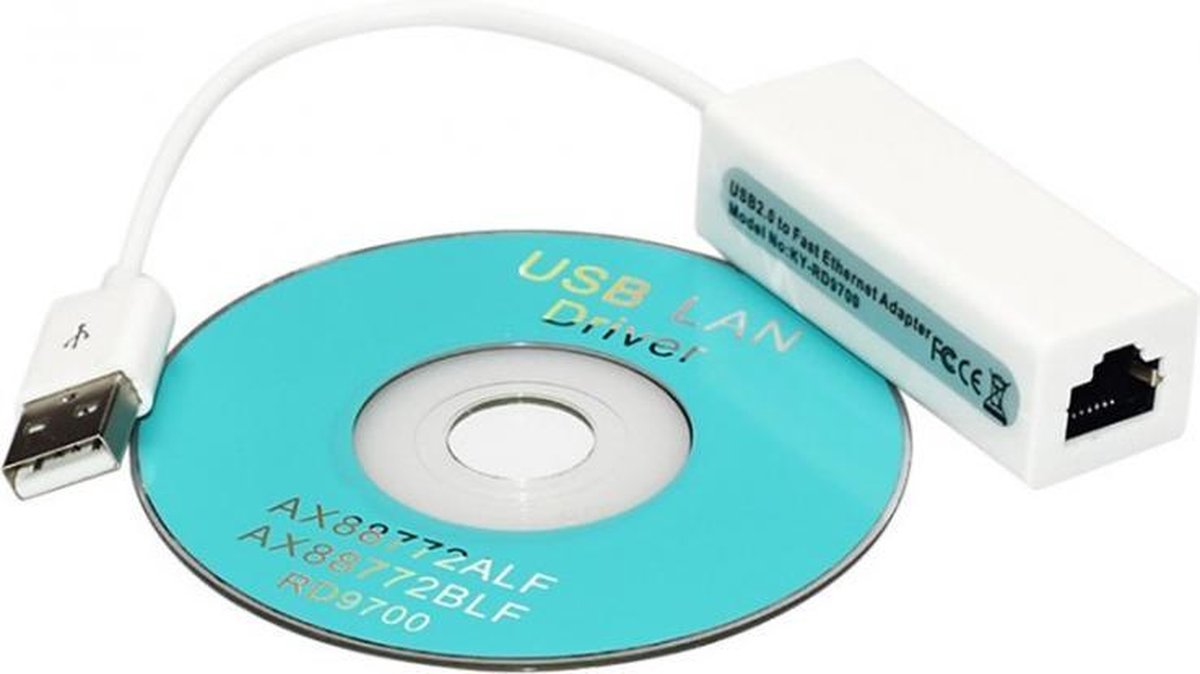 USB 2.0 naar 10/100Mbps LAN Network Adapter