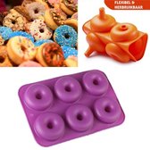 SupplyU - Donutvorm - Siliconen - Paars - 27x18x4cm