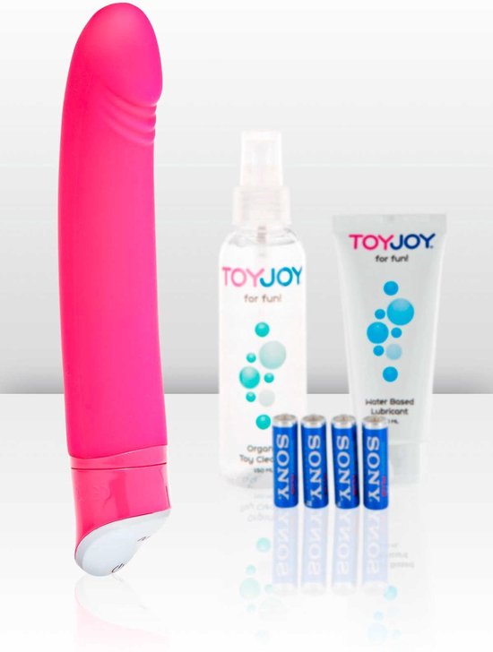 taboom Vibrator + Glijmiddel + Toycleaner + Batterijen - roze | bol.com