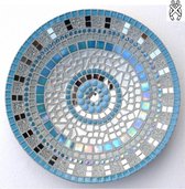 Mozaiek pakket Schaal Twinkle zilver-blauw
