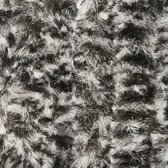 Kattenstaartgordijn 120x240 zwart/wit