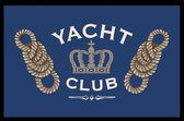 Tapis d'intérieur JoY @ Mat Luxe - Paillasson - Tapis de marche à sec - Paillasson - Yacht Club - 40cmx60cm - Polyamide