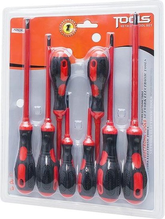 Schroevendraaier Set 8delig 4+/4