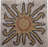 Mozaiek tegel - medallion SUN - 60 x 60 cm