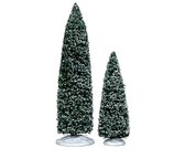 Lemax Kerstdecoratie Lemax - Snowy Juniper Tree, Large & Medium, Set Of 2