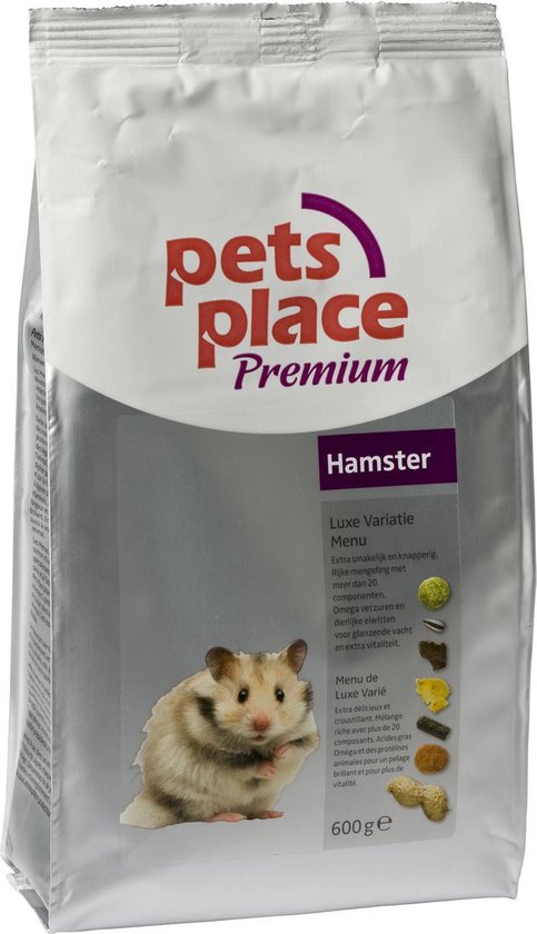 Pets Place Hamster Luxe Menu Premium - Hamstervoer - 600 g