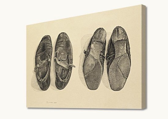 Jopie Huisman - De schoenen van de oude Yde - 25x35cm Canvas Giclée |  bol.com