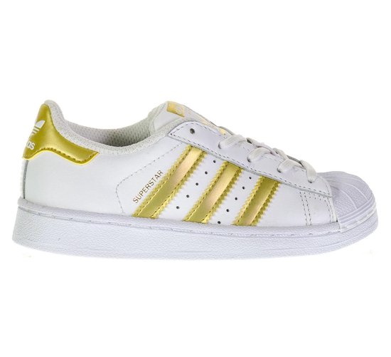 adidas Superstar Sneakers - Maat 32 - Unisex - wit/goud | bol.com