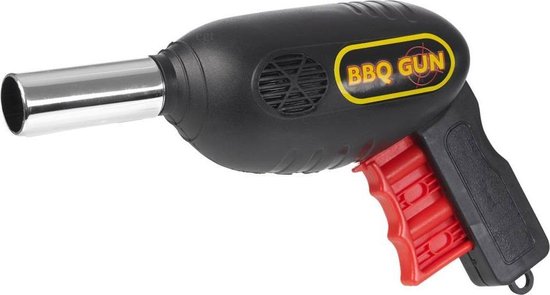 Barbecue blazer - blower - bbq - zwart/rood