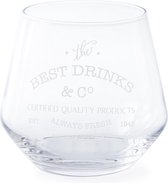 Riviera Maison The Best Drinks & Co Glass - Waterglas - Glas