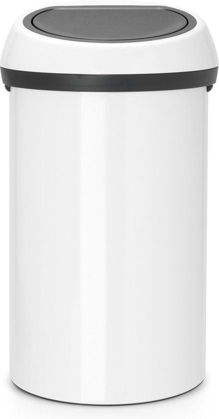 Brabantia Touch Bin Prullenbak - 60 liter - White
