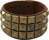 Punk armband goud