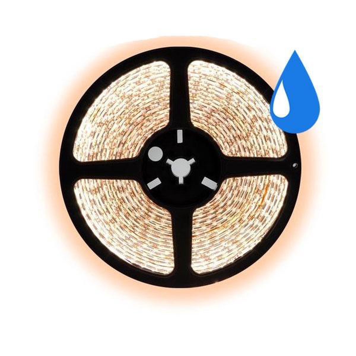 5 meter warm wit led strip waterproof - IP65 - 30Leds/m - 12V