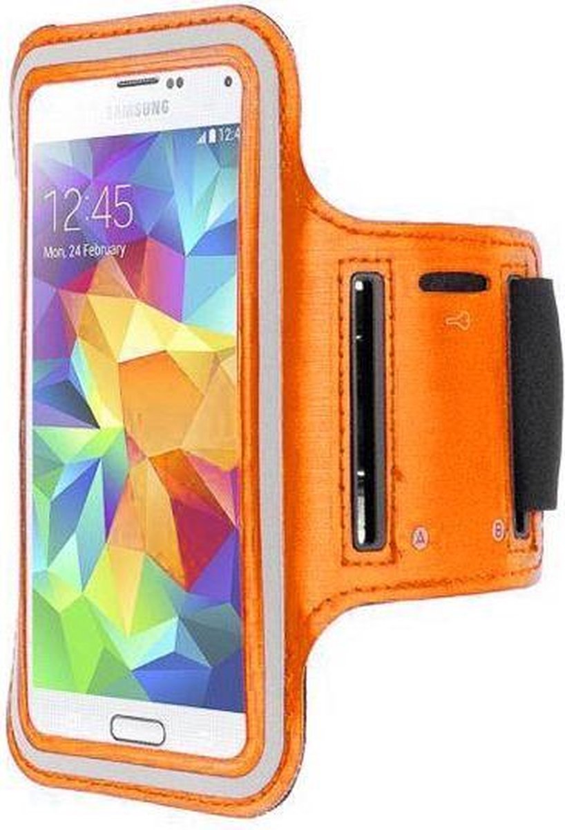 HTC One M7 sports armband case Oranje Orange