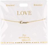 Armband Love, gold plated