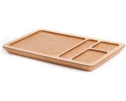 Amorim Cork Korko Selection Serveerschaal met 4 vakken - Bruin