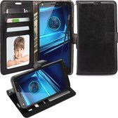 Cyclone wallet case cover Huawei Ascend Mate 8 zwart