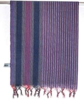 Hamamdoek "Keshan" Blauw met kleurrijke strepen
