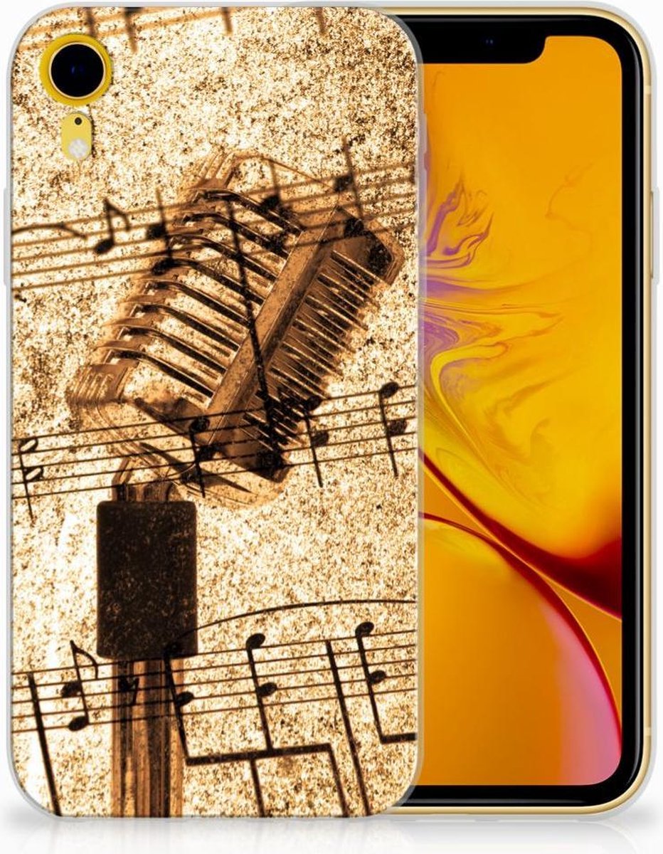 Apple iPhone Xr Siliconen Hoesje met foto Bladmuziek
