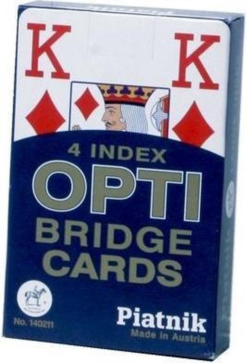 PIATNIK OPTI 4 PLAYING CARDS ENGLISH PATTERN