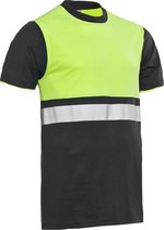 Santino Hivis t-shirt Hannover - 120149 - graphite / fluor geel - maat 3XL