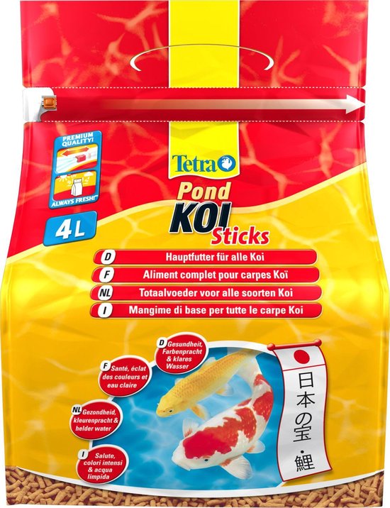 Aliment complet pour les carpes Koï sous forme de stick - Tetra Pond Koï  stick - 1 L Tetra