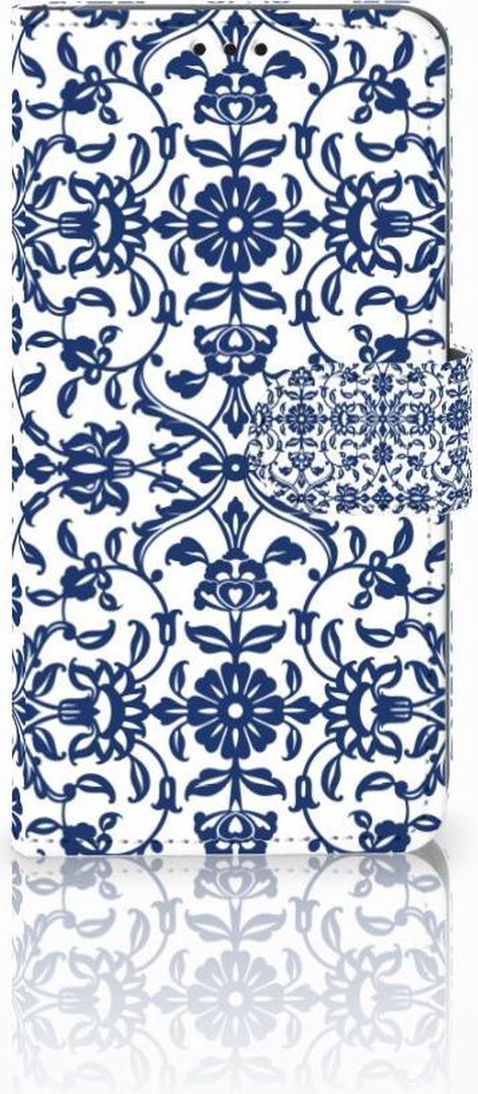 Samsung Galaxy S10 Hoesje Flower Blue