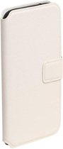Cross Pattern Wallet Bookstyle voor Galaxy S7 Edge Wit