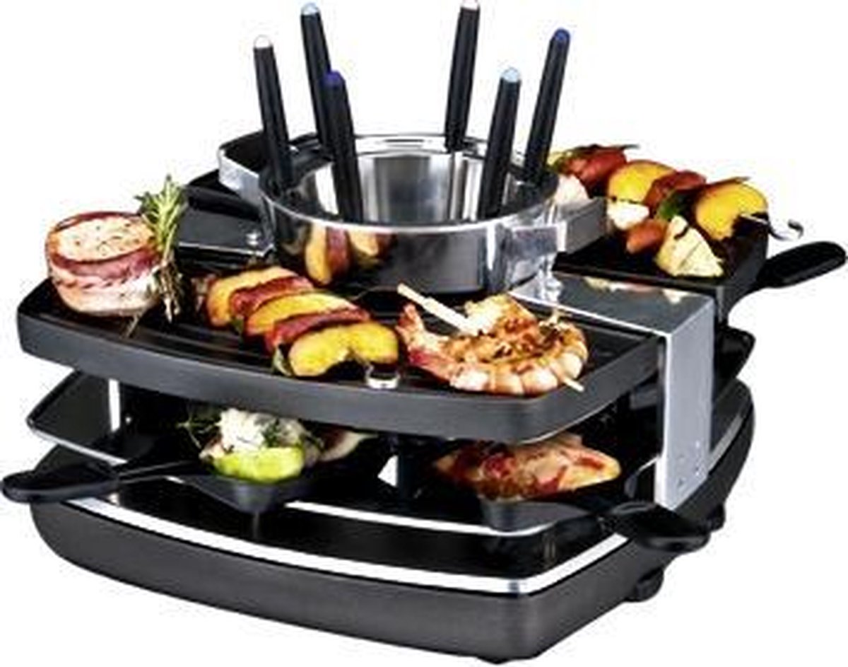 Gast RacletteFondueSet 42559 1400W bk