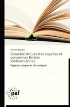 Caract�ristiques Des Voyelles Et Consonnes Finales Vietnamiennes